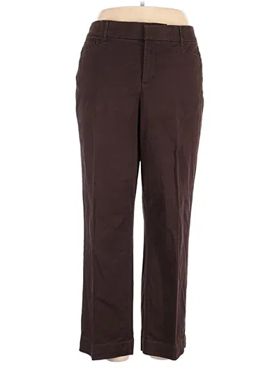 Pre-owned Jm Collection Casual Pants In Brown