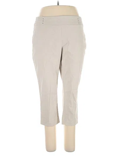 Pre-owned Jm Collection Casual Pants In Gray