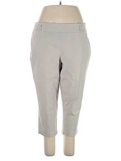 Pre-owned Jm Collection Casual Pants In Gray