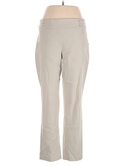 Pre-owned Jm Collection Casual Pants In Ivory