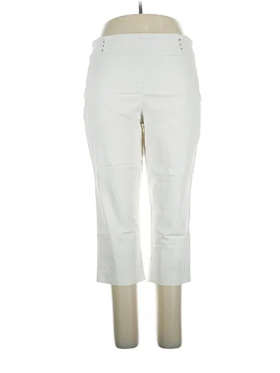 Pre-owned Jm Collection Casual Pants In Ivory