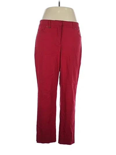 Pre-owned Jm Collection Casual Pants In Red