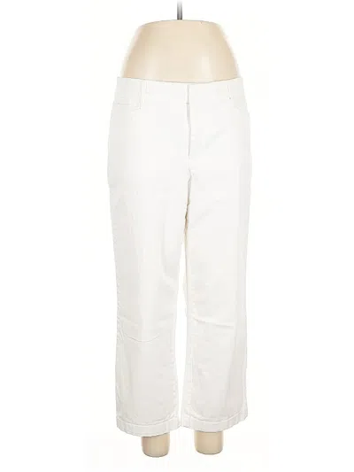 Pre-owned Jm Collection Casual Pants In White