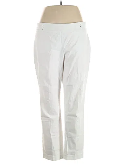 Pre-owned Jm Collection Casual Pants In White