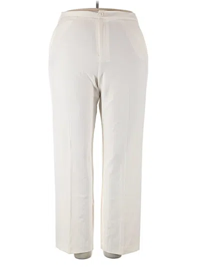 Pre-owned Jm Collection Casual Pants In White