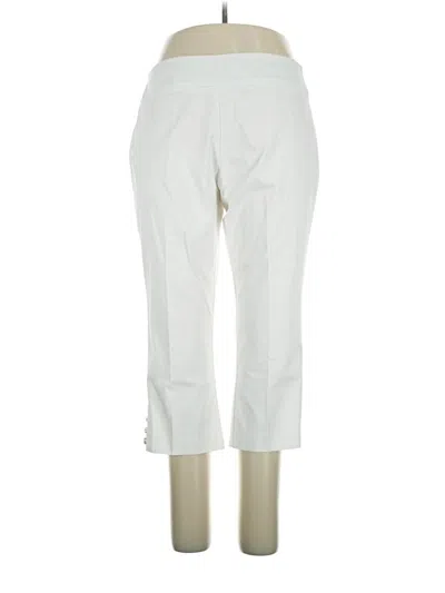 Pre-owned Jm Collection Casual Pants In White