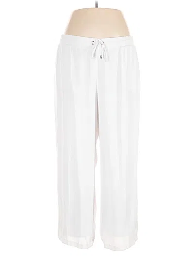 Pre-owned Jm Collection Casual Pants In White