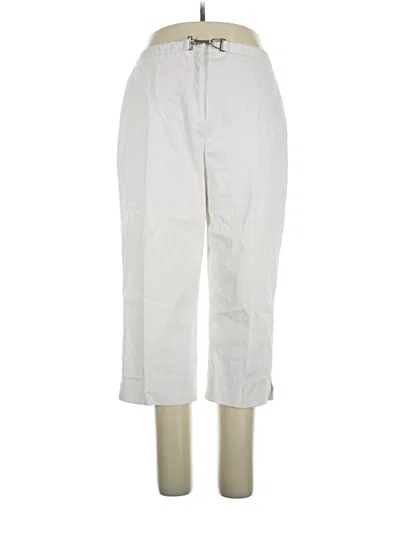 Pre-owned Jm Collection Casual Pants In White