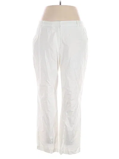 Pre-owned Jm Collection Casual Pants In White