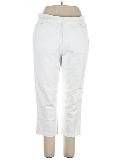Pre-owned Jm Collection Casual Pants In White