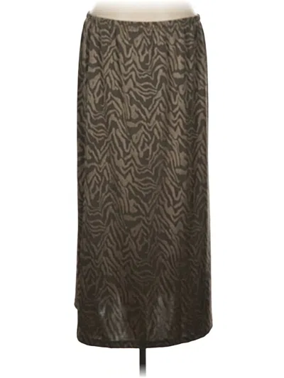 Pre-owned Jm Collection Casual Skirt In Brown