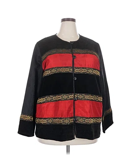 Pre-owned Jm Collection Coat In Black