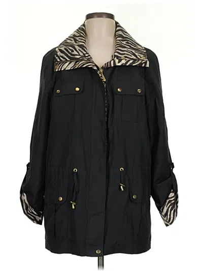 Pre-owned Jm Collection Coat In Black