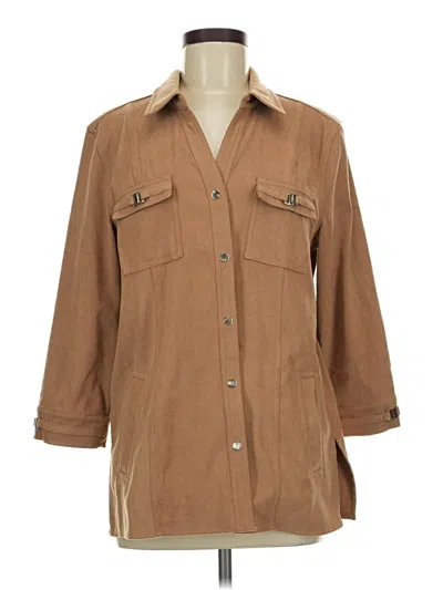 Pre-owned Jm Collection Coat In Brown