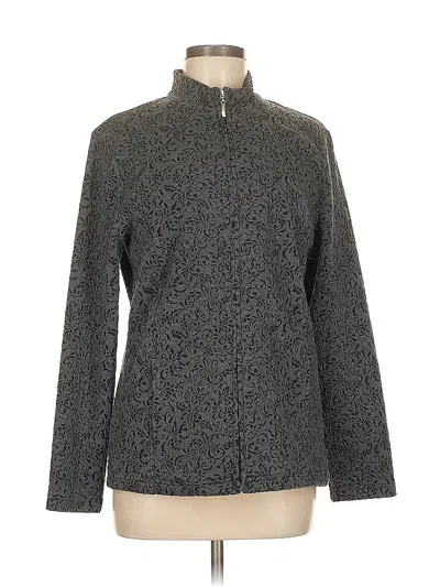 Pre-owned Jm Collection Coat In Gray