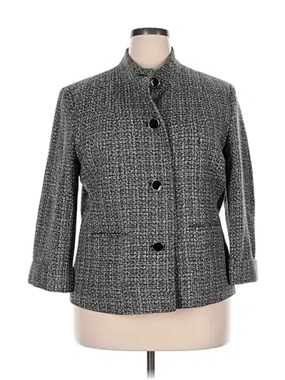 Pre-owned Jm Collection Coat In Gray