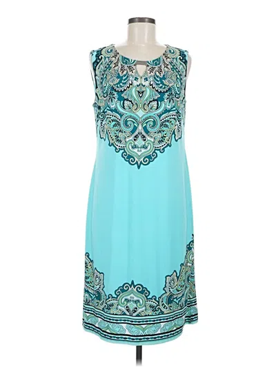 Pre-owned Jm Collection Cocktail Dress In Teal
