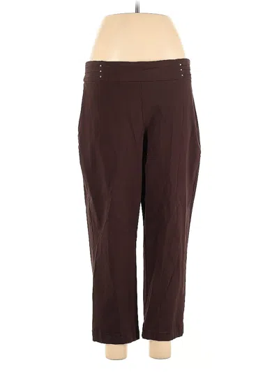 Pre-owned Jm Collection Dress Pants In Brown