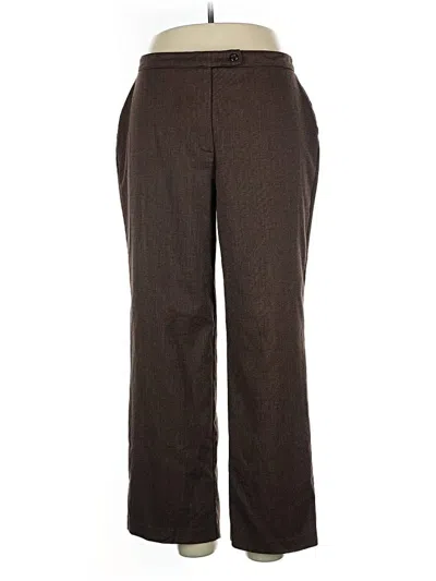 Pre-owned Jm Collection Dress Pants In Brown