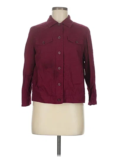 Pre-owned Jm Collection Jacket In Burgundy