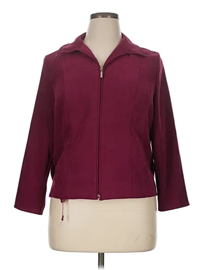 Pre-owned Jm Collection Jacket In Burgundy