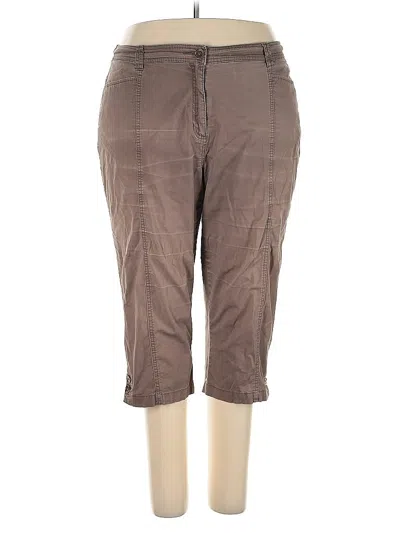 Pre-owned Jm Collection Khaki Pant In Brown