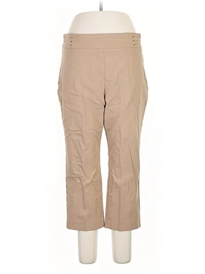 Pre-owned Jm Collection Khaki Pant In Brown