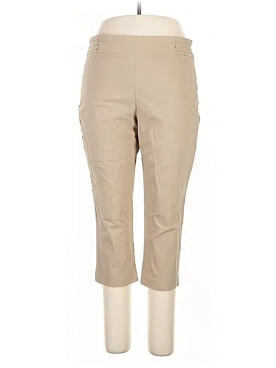Pre-owned Jm Collection Khaki Pant In Brown
