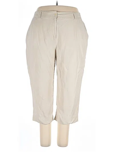 Pre-owned Jm Collection Khaki Pant In Brown