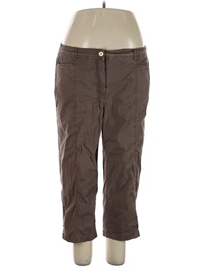 Pre-owned Jm Collection Khaki Pant In Brown