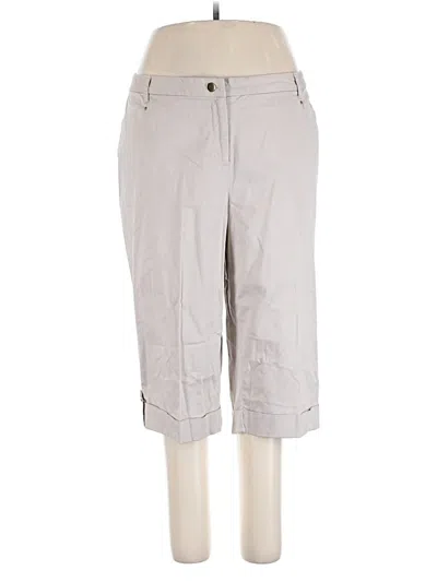 Pre-owned Jm Collection Khaki Pant In Gray