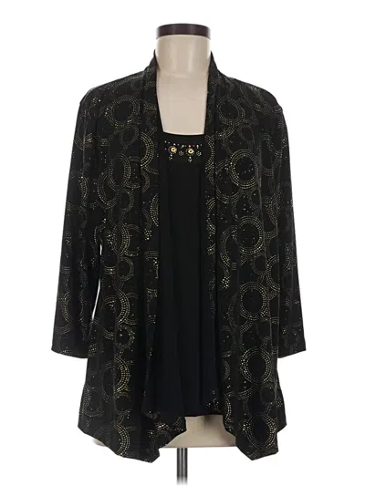 Pre-owned Jm Collection Kimono In Black