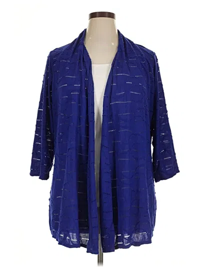 Pre-owned Jm Collection Kimono In Blue
