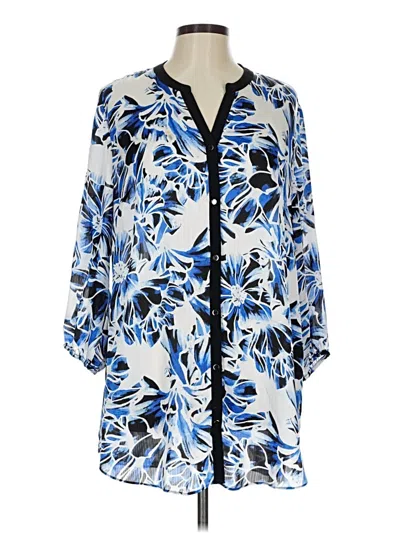 Pre-owned Jm Collection Kimono In Blue