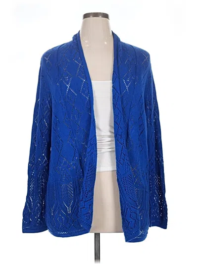 Pre-owned Jm Collection Kimono In Blue