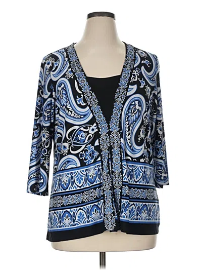 Pre-owned Jm Collection Kimono In Blue