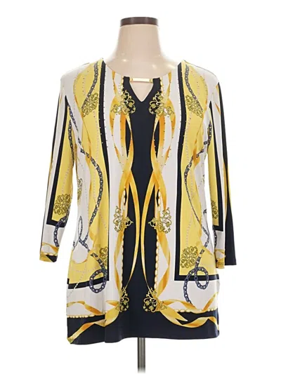 Pre-owned Jm Collection Kimono In Yellow