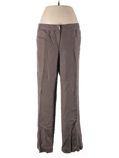 Pre-owned Jm Collection Linen Pants In Gray