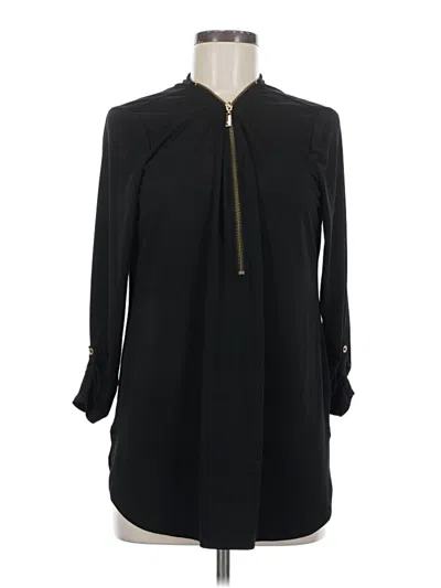Pre-owned Jm Collection Long Sleeve Blouse In Black