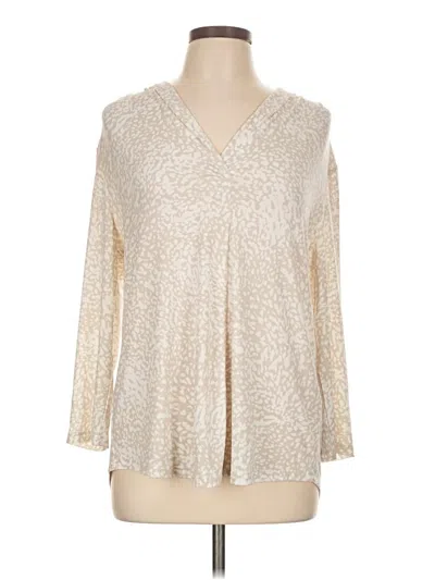 Jm Collection Long Sleeve Blouse In Neutral