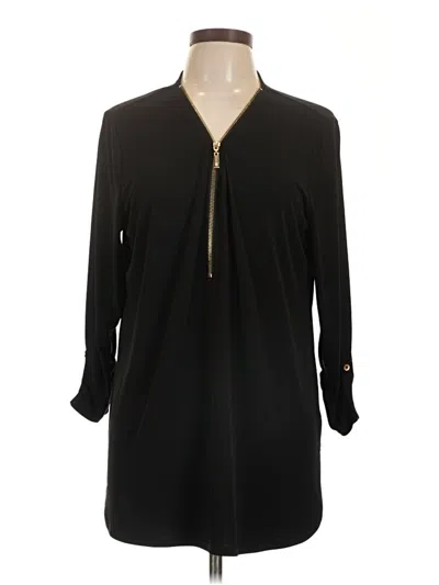 Pre-owned Jm Collection Long Sleeve T-shirt In Black