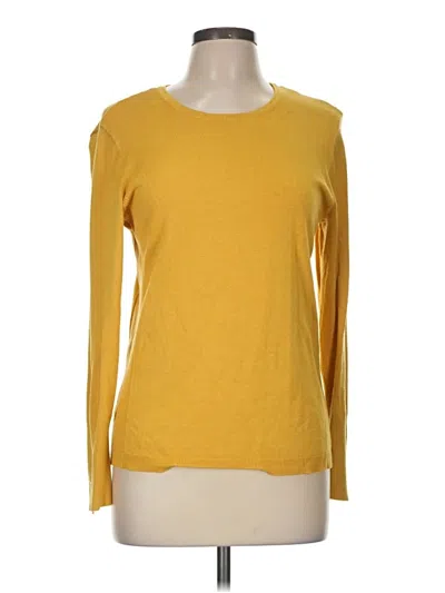 Pre-owned Jm Collection Long Sleeve T-shirt In Yellow
