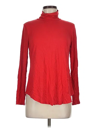 Pre-owned Jm Collection Long Sleeve Turtleneck In Red
