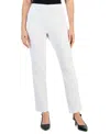 Jm Collection Womens Flyaway Cardigan Jacquard Top Woven Pull On Pants Created For Macys In Bright White