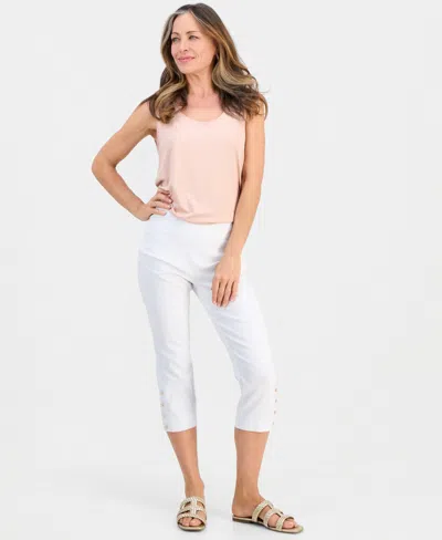 Jm Collection Petite Capri Pants, Macy's Exclusive In White