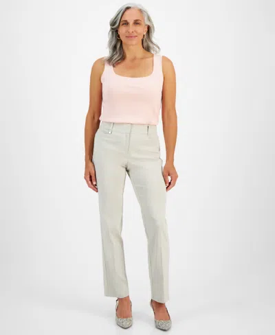 Jm Collection Petite Curvy Straight Leg Pants, Petite & Petite Short, Created For Macy's In Stonewall