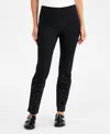 Jm Collection Petite Embellished Cambridge Pants, Macy's Exclusive In Black
