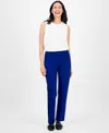Jm Collection Petite Pull-on Ponte-knit Pants, Created For Macy's In Blue