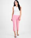 JM COLLECTION PETITE SIDE-LACE-UP CAPRI PANTS, CREATED FOR MACY'S