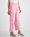 Jm Collection Petite Side-panel Printed Pull-on Pants, Exclusively At Macy's